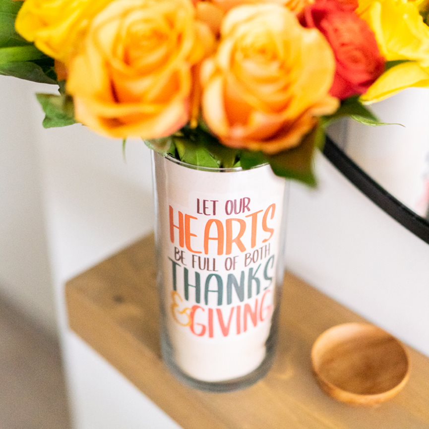Thanksgiving vase