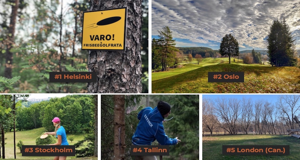 Top 5 Disc Golf Cities — International Recap and Honorable Mentions