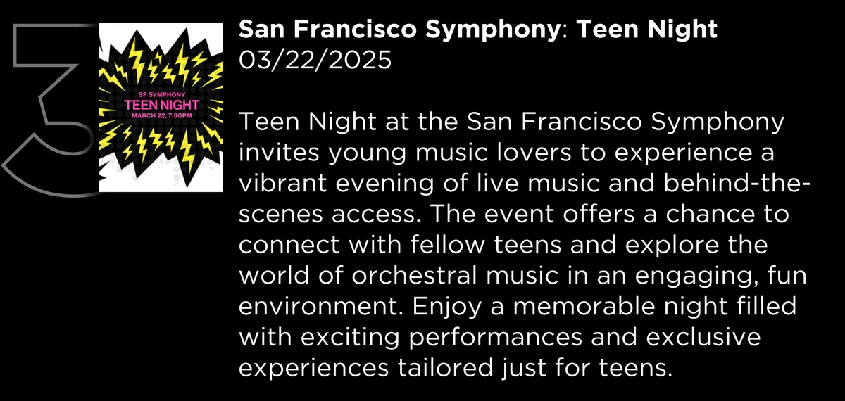 SF Symphony's Teen Night