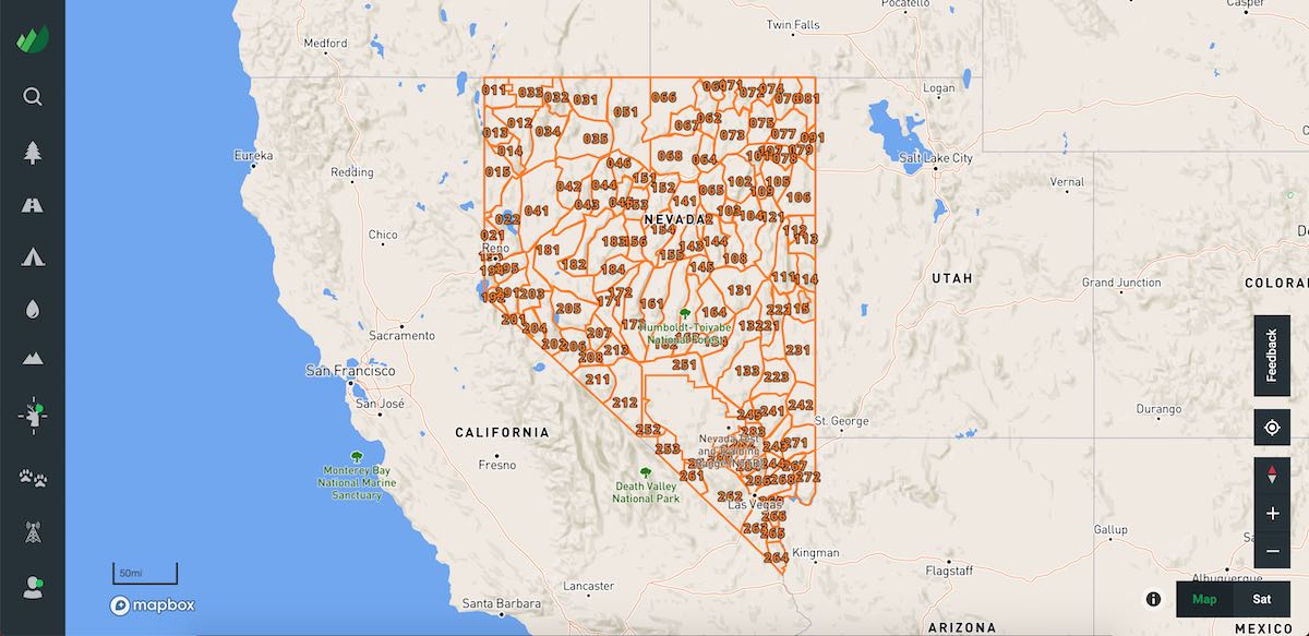 Nevada Hunt Unit Map Outly - Journal: 2020 Nevada Big Game Hunting Application Information