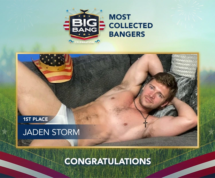 Flirt4Free live gay cams 4th of July contest winner Jaden Storm