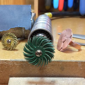 Flex shaft finishing attachments