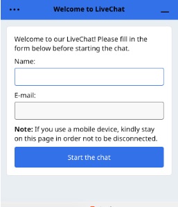 Betchain Customer chat