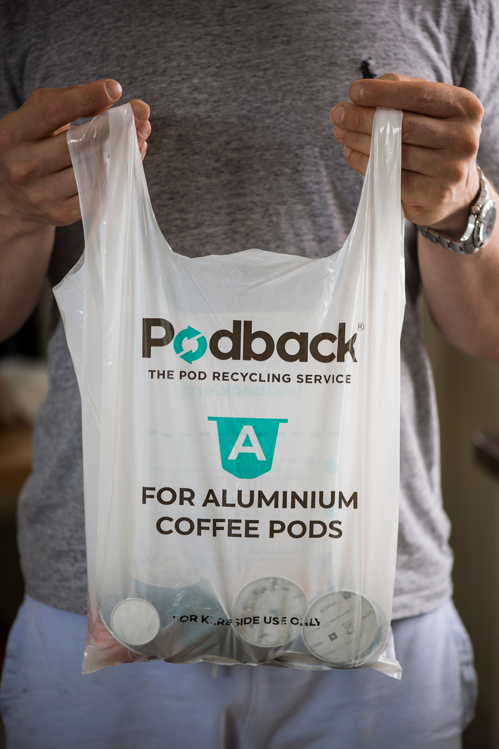 Podback Aluminium Pod Recycling Bag