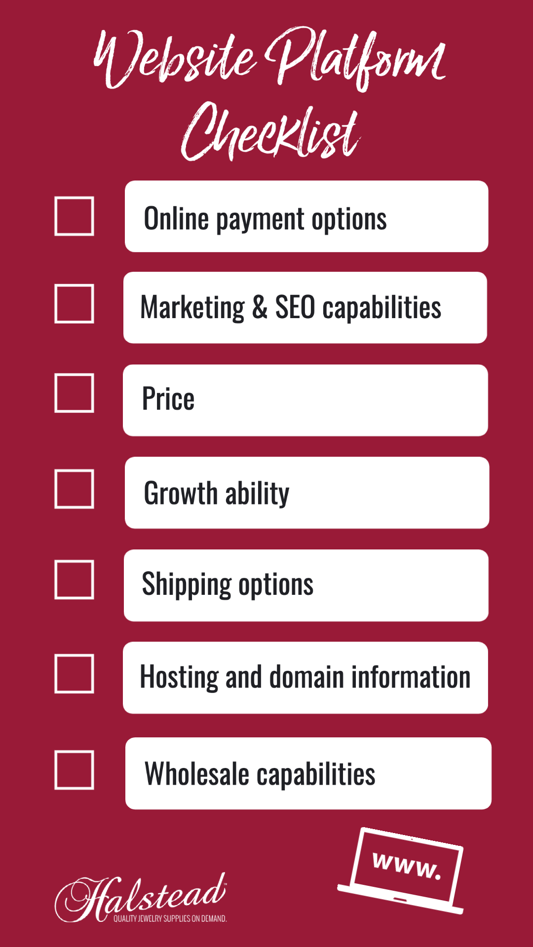 Website Platform Checklist