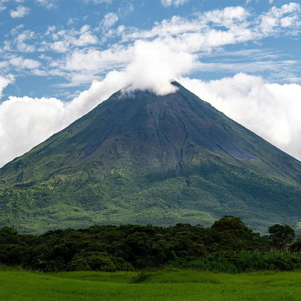 Arenal Volcano in San Carlos, Costa Rica.