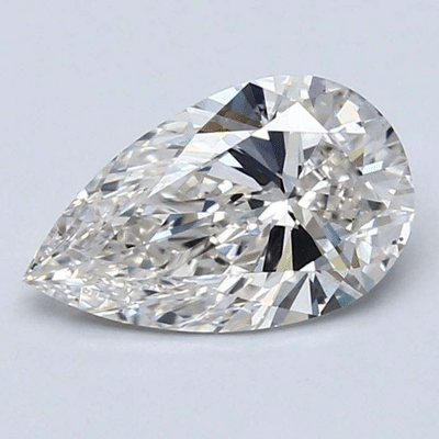 pear cut diamond with bow-tie