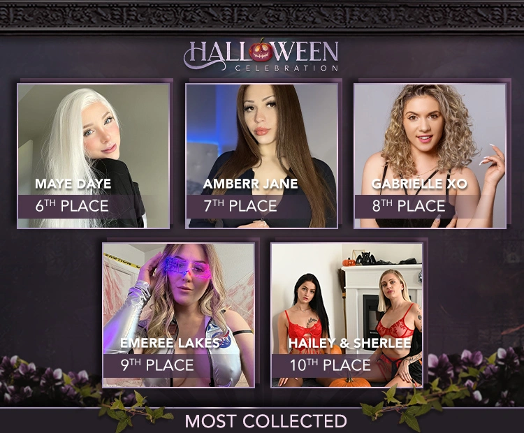 Flirt4Free Halloween webcam contest runner-ups