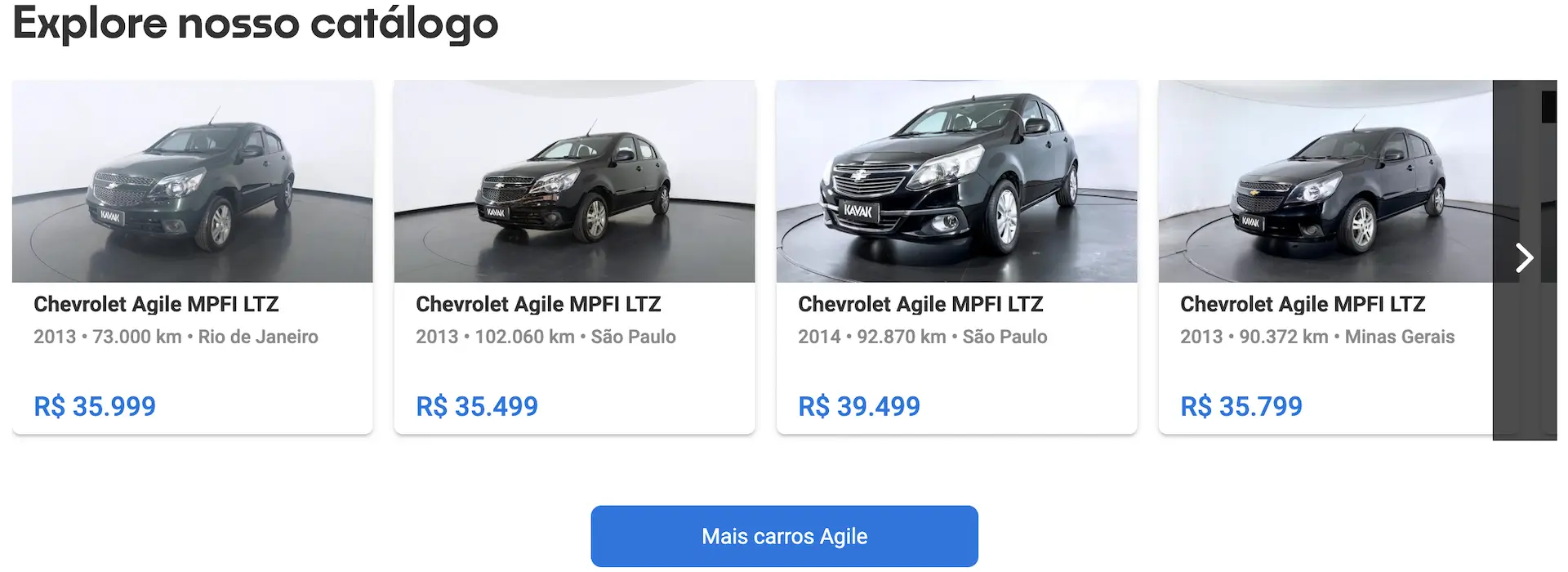 Chevrolet Agile à venda