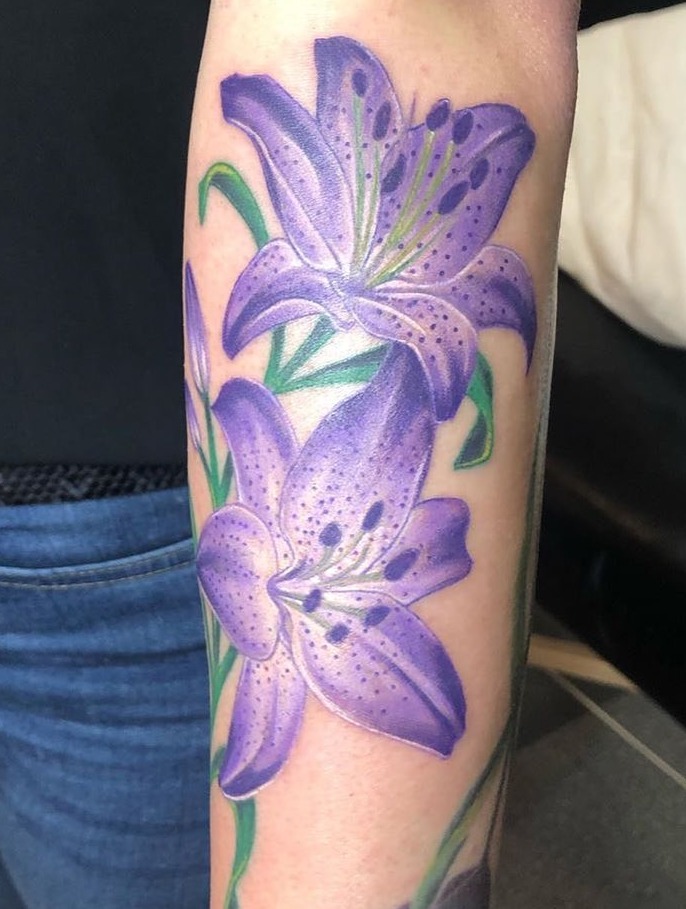 beautiful purple Lily