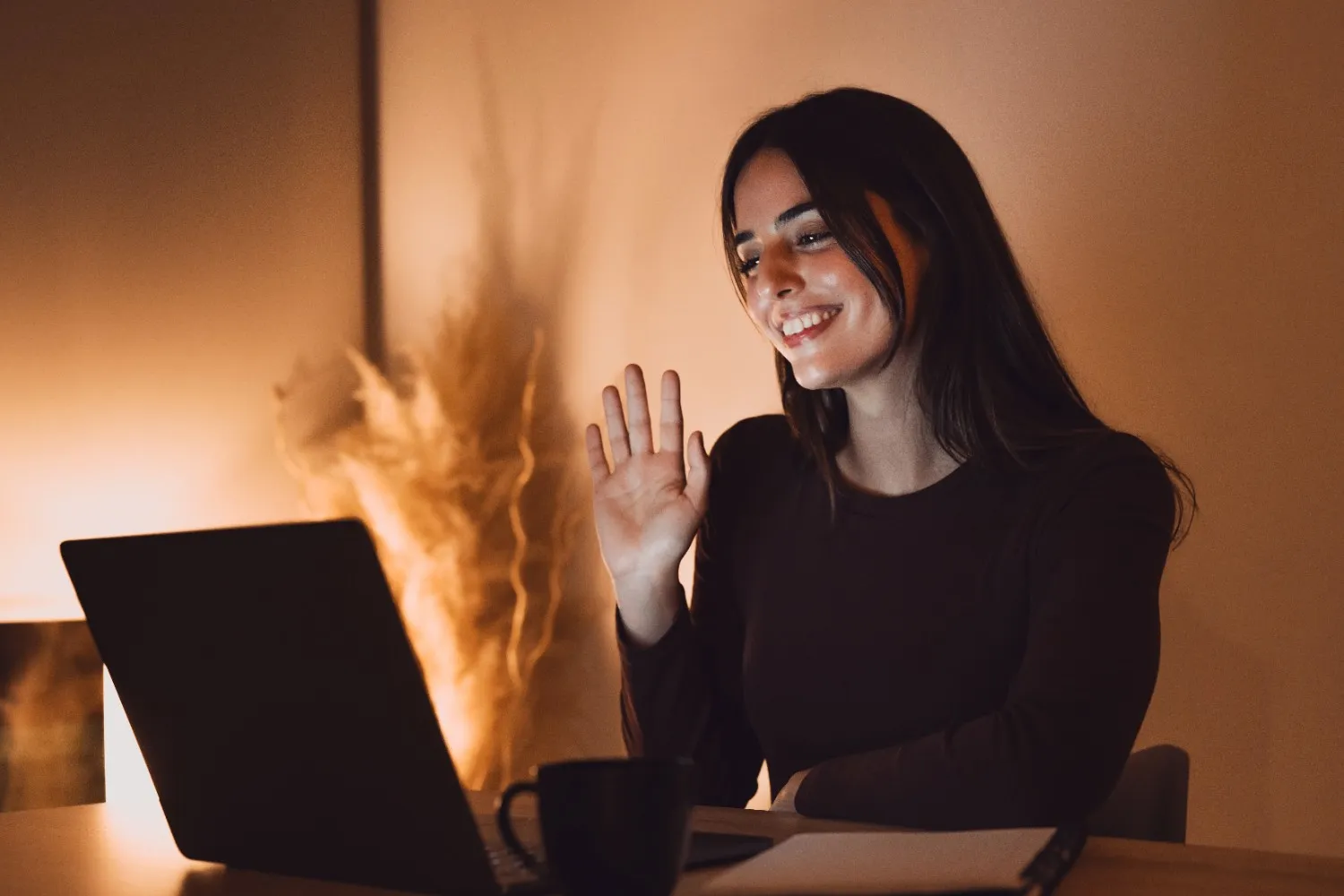 Remote professional working online, showing how companies hire remote staff worldwide