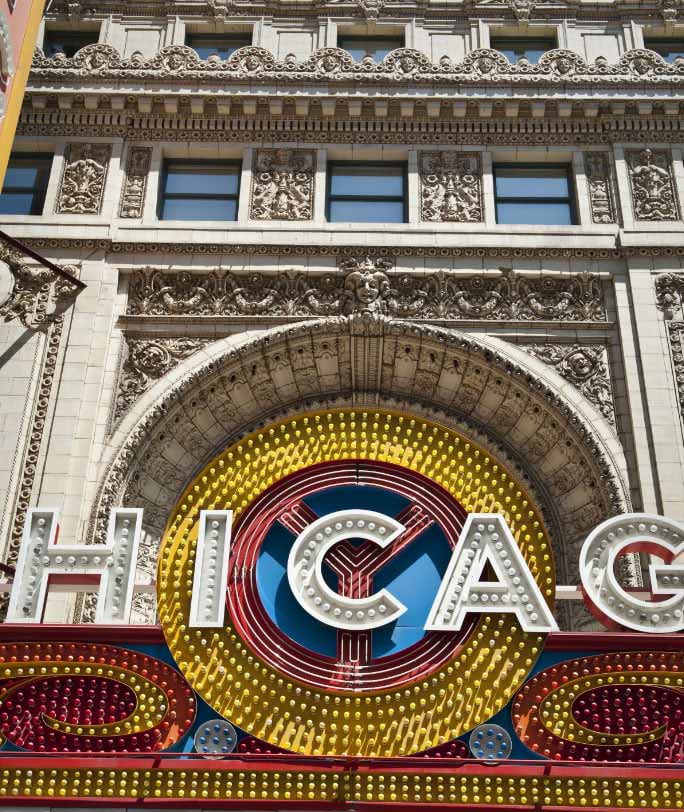 Chigaco theater sign
