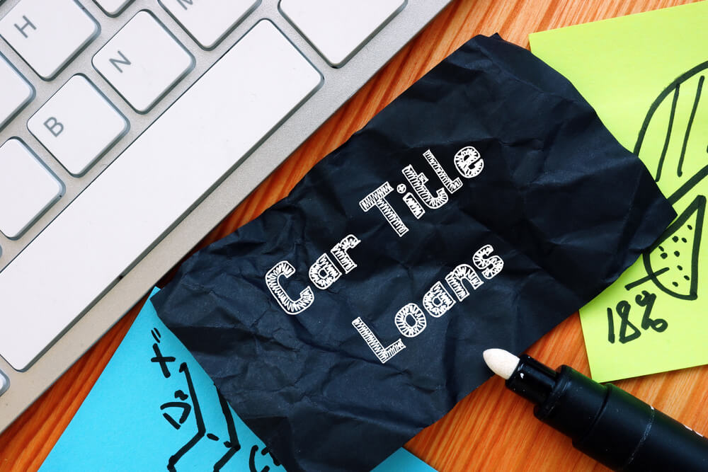 car title loan on computer