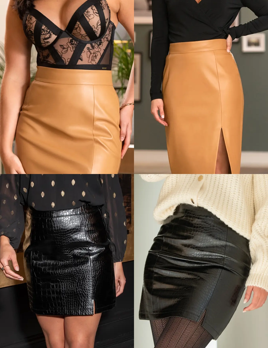 How to Style a Leather Skirt | Pour Moi