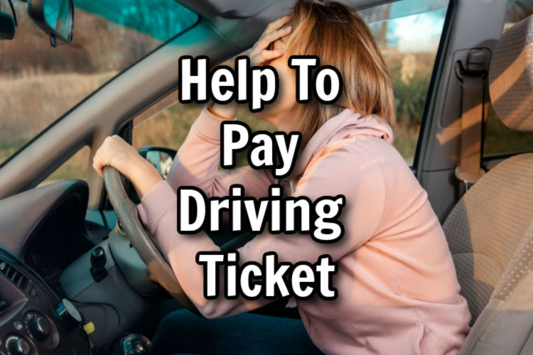 help to pay driving ticket