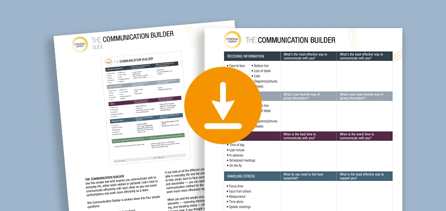 Image of The Communication Builder tool. 