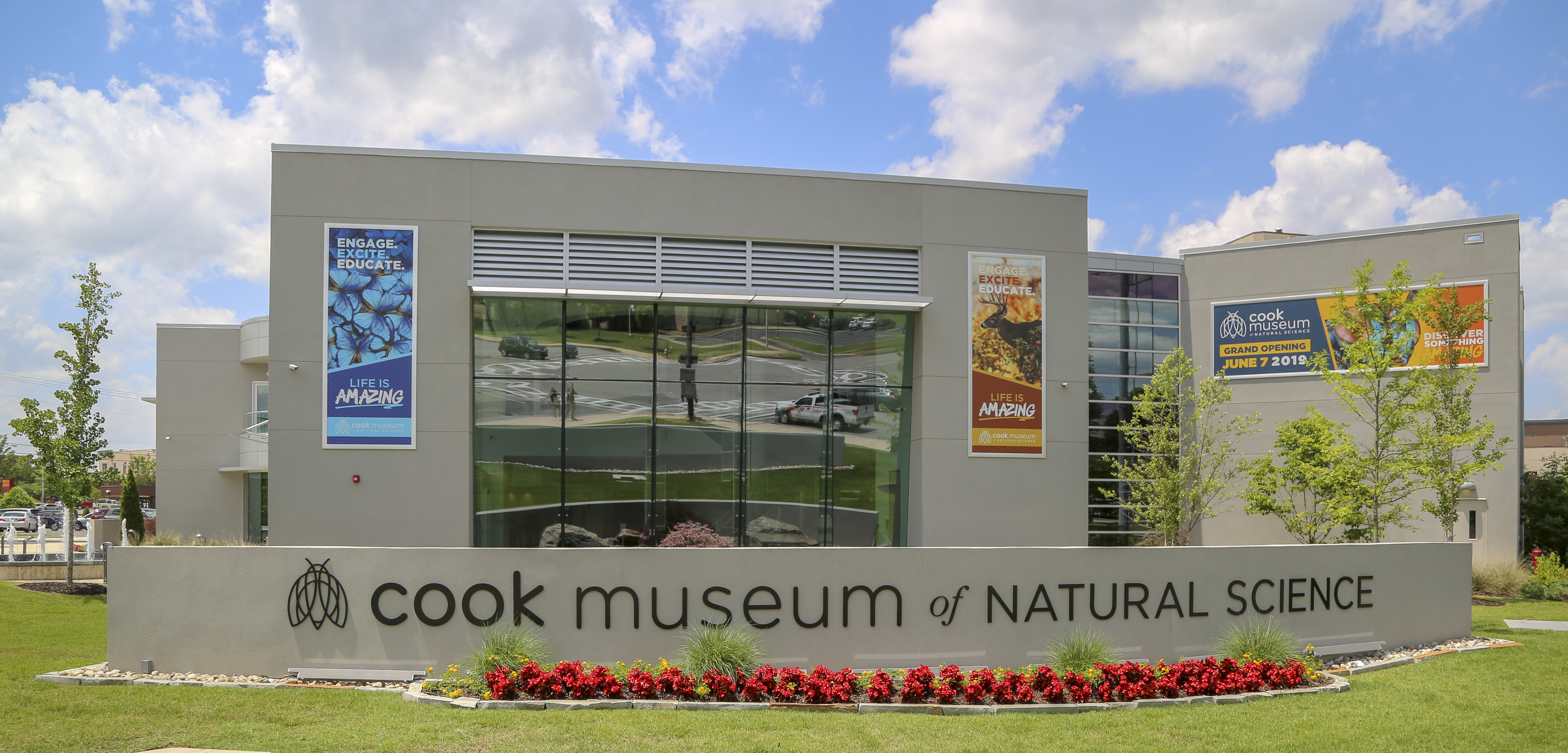Outside view of the Cook Museum of Natural Science