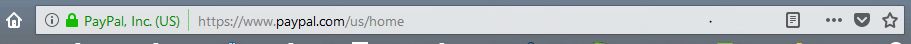 PayPal search in web browser