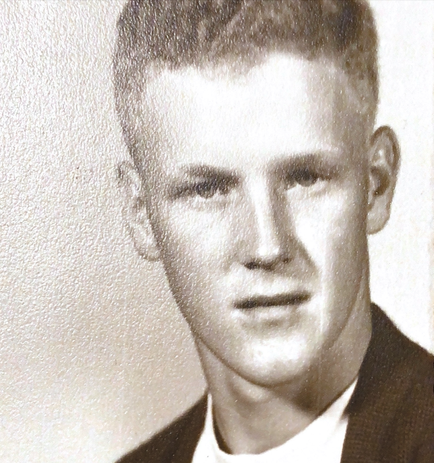 yearbook photo of man