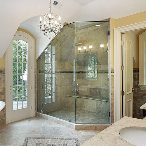 Glass Shower Doors For Sloped Ceilings