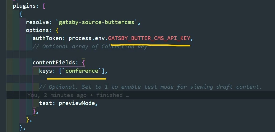 Gatsby source buttercms plugin code