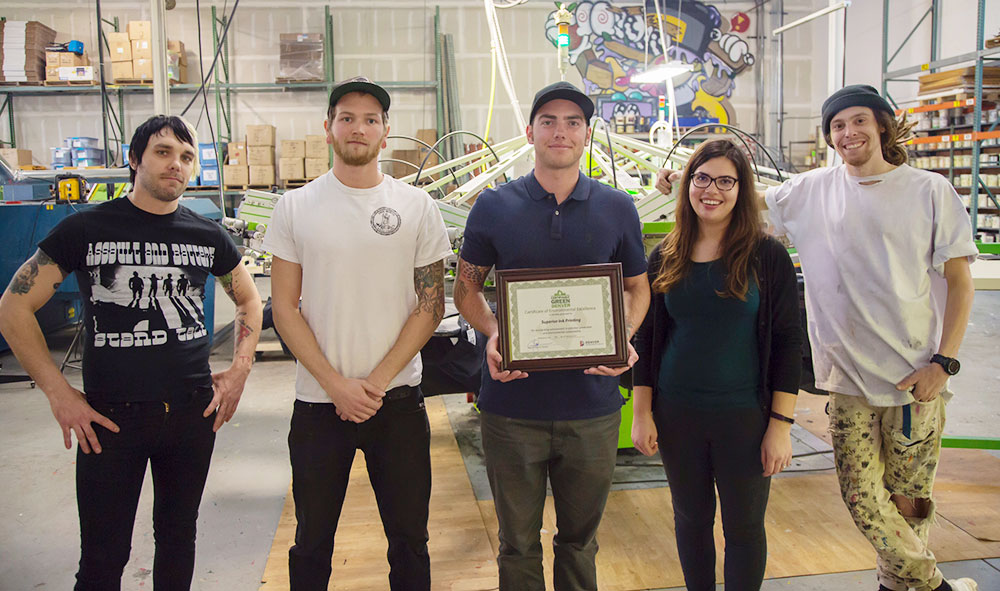 Superior Ink rewarded for sustainable practices.