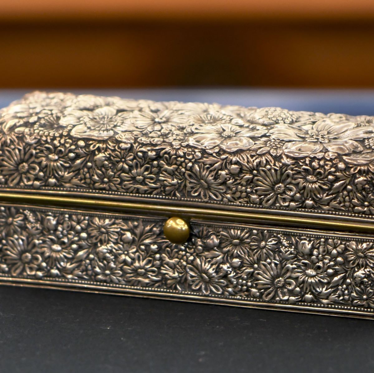 Sterling Curling Tongs & Lighter Box