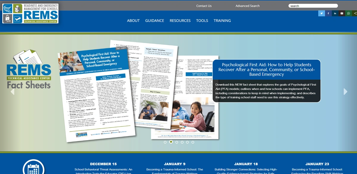 Readiness and Emergency Management for Schools Website thumbnail