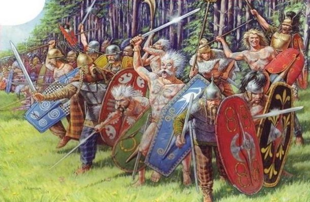 Group of Celtic warriors