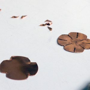 Copper blanks for petals