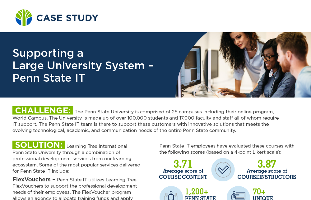 Case Study: Supporting a Large University System