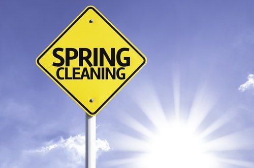spring cleaning sign