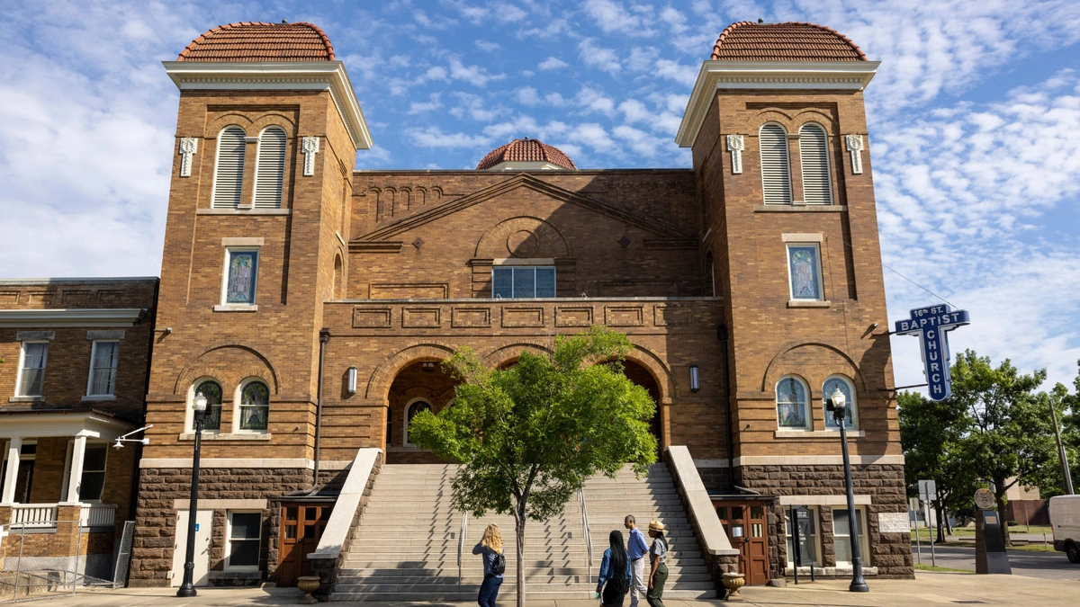 Exterior of 16th Street Baptist Church in Birmingham.