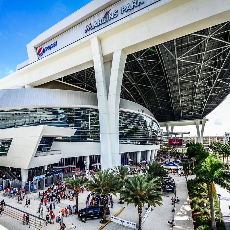 Valet Parking at loanDepot park, Miami Marlins