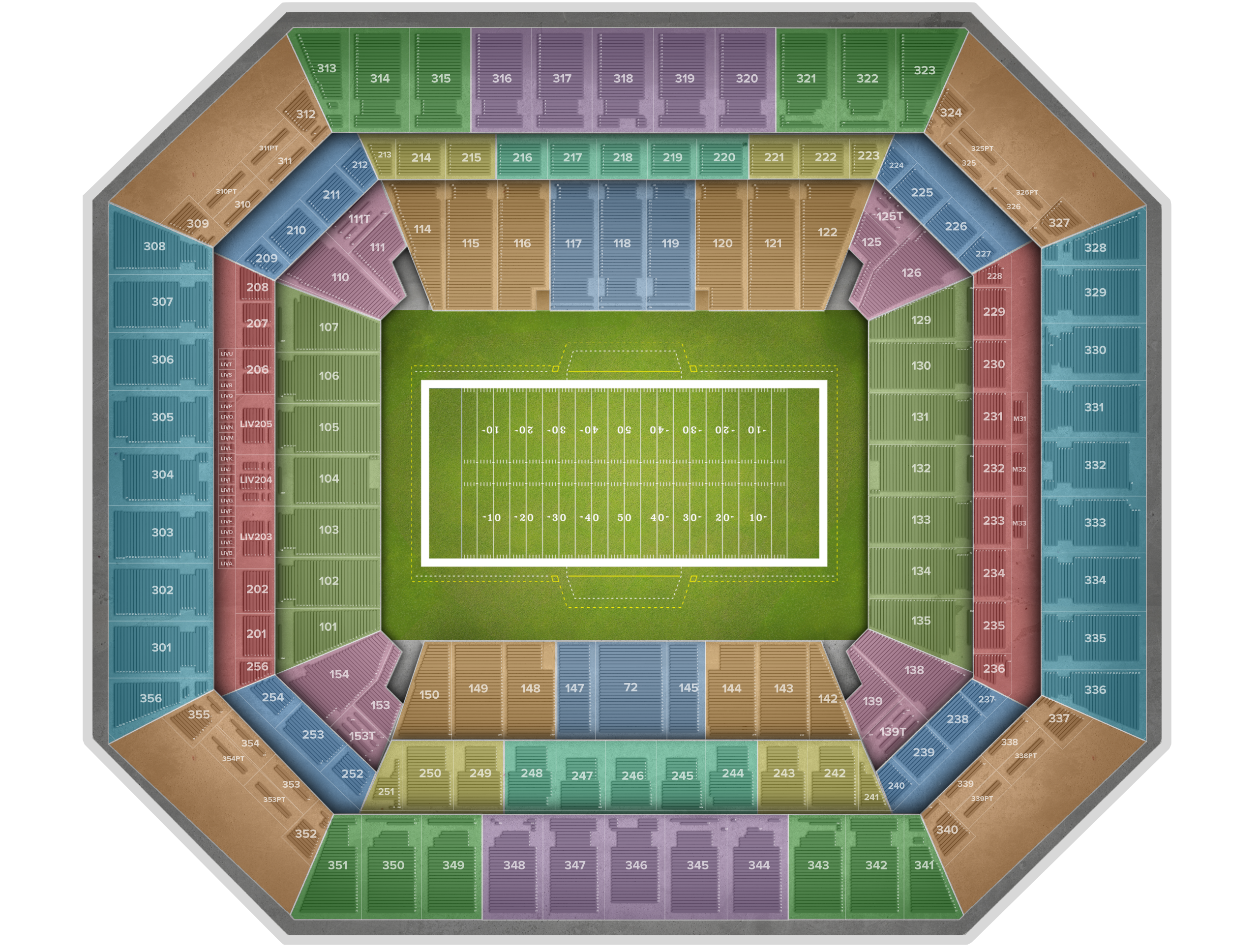 Sugar Bowl Seating Chart