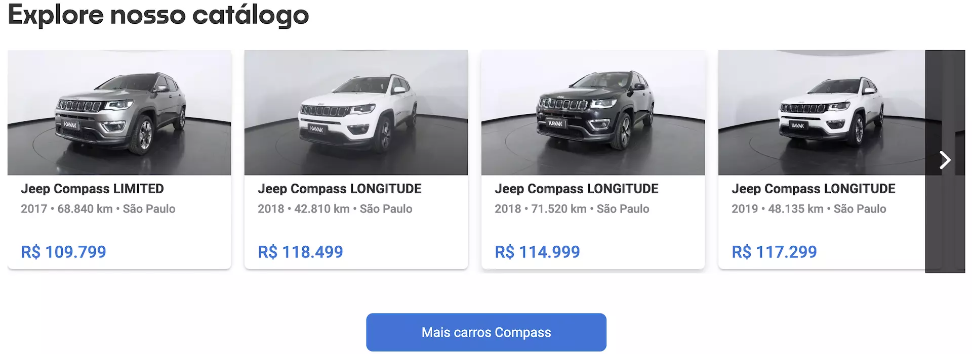 Jeep Compass preço