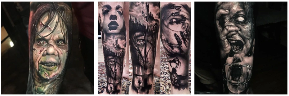 examples of horror style tattoos