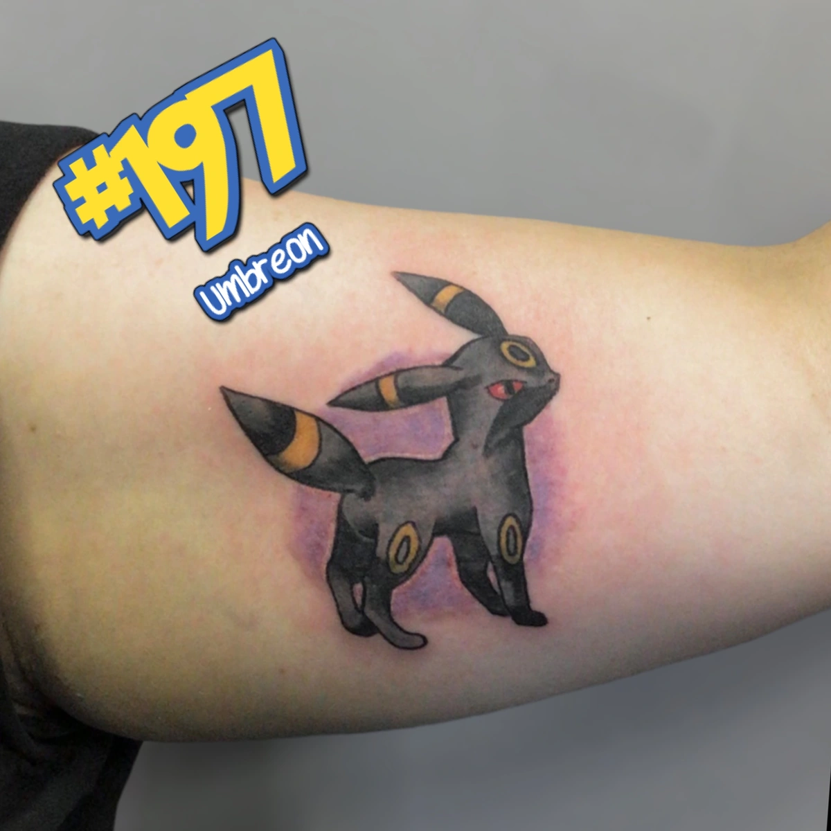 umbreon pokemon tattoo by matthew fragner