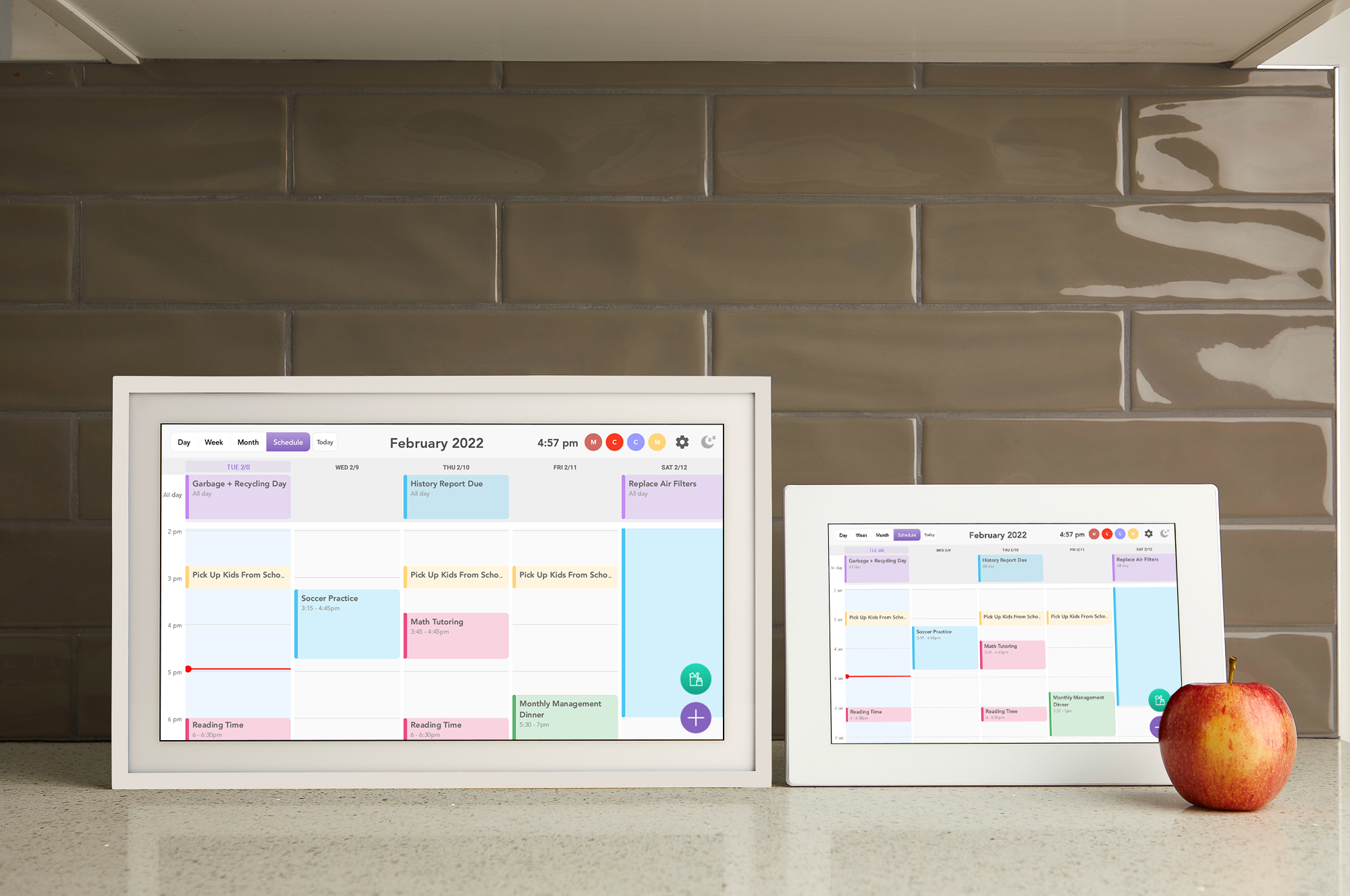 Skylight frame calendar 