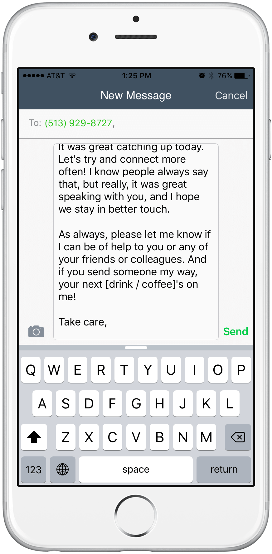 Iphone Text Message Template Setting Up An Away Message A Little 