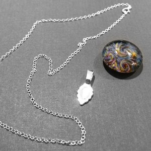 Glass cabochon pendant necklace materials