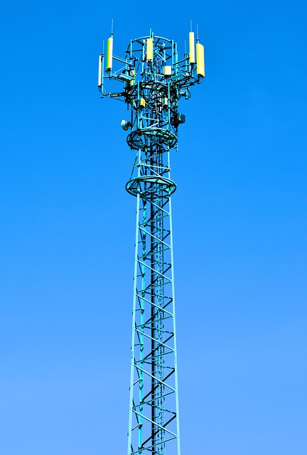cell tower and blue sky