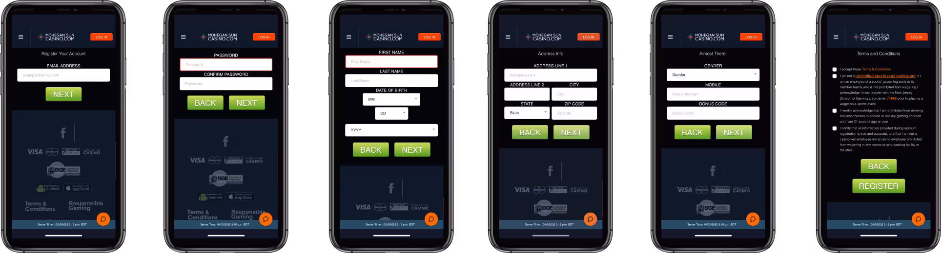  Mohegan Sun Sign-Up Process