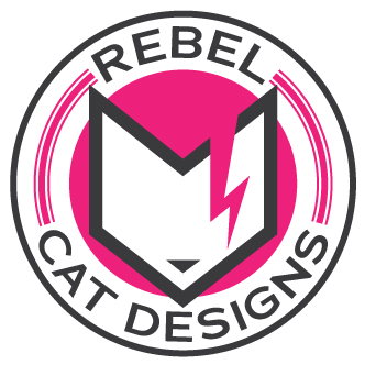 Rebel Cat designs emblem style logo