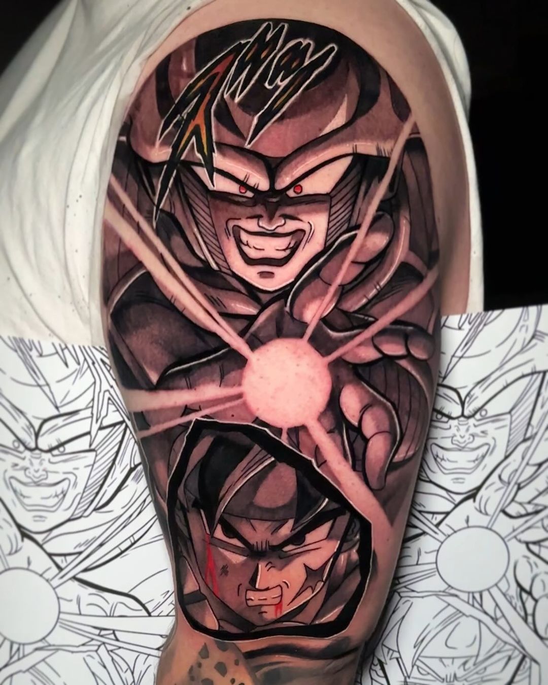 dragon ball z tattoo by alan dominguez