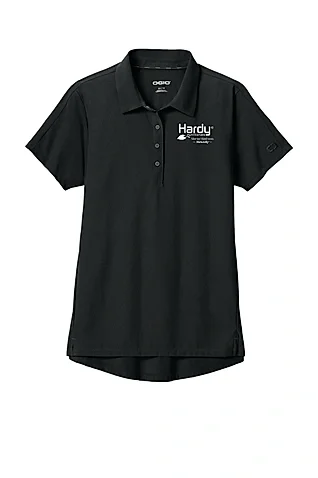Women's Black Performance Polo