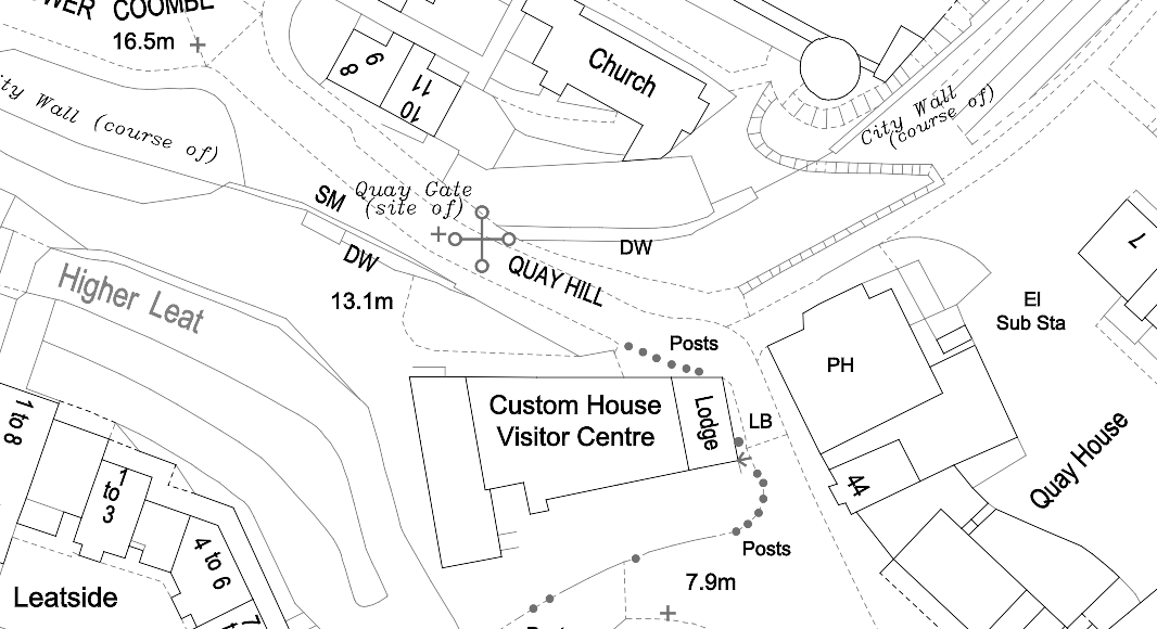 OS MasterMap® in black and white