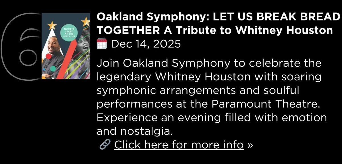 Oakland Symphony| LET US BREAK BREAD TOGETHER