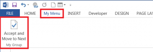 Office Ribbon My Menu