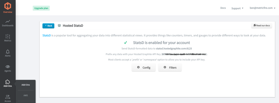 Hosted StatsD MetricFire MetricFire MetricFire